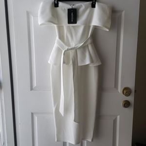 White off the shoulder dress